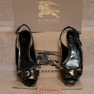 Burberry sling back sandals